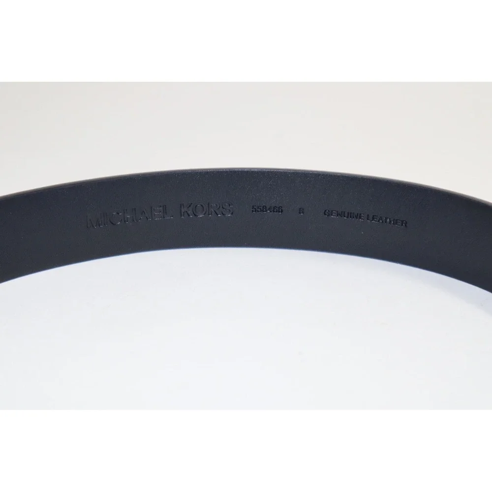 Michael Michael Kors Pave Logo Belt -‎ Black - Size S